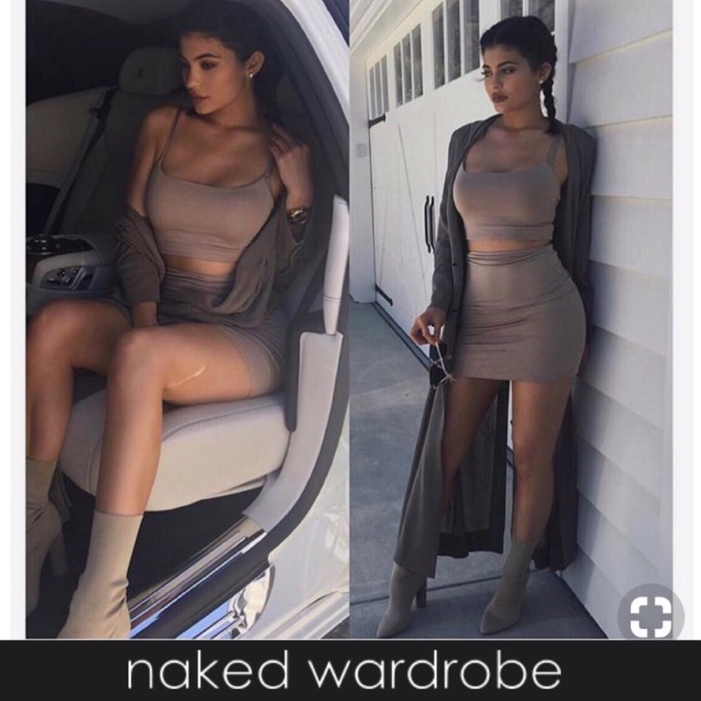 naked wardrobe SQUARE’D AWAY SKIRT SET Kylie’s fav